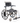 EZPZ-SP Self Propel Shower Commode Chair